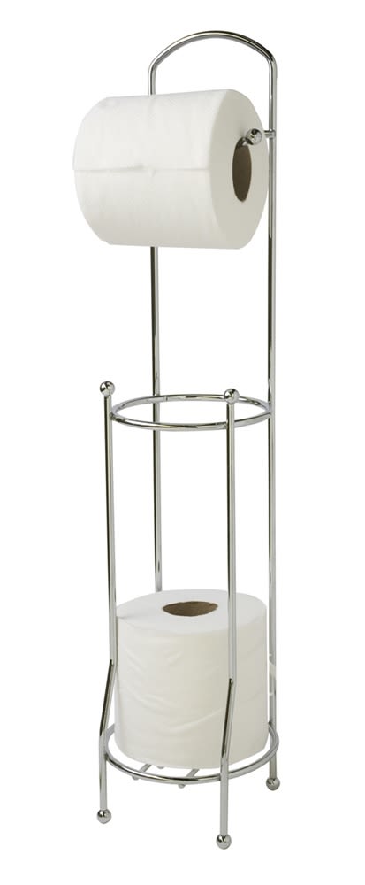 GuestSupply US | Chrome Plated Steel Bath Tissue Organizer